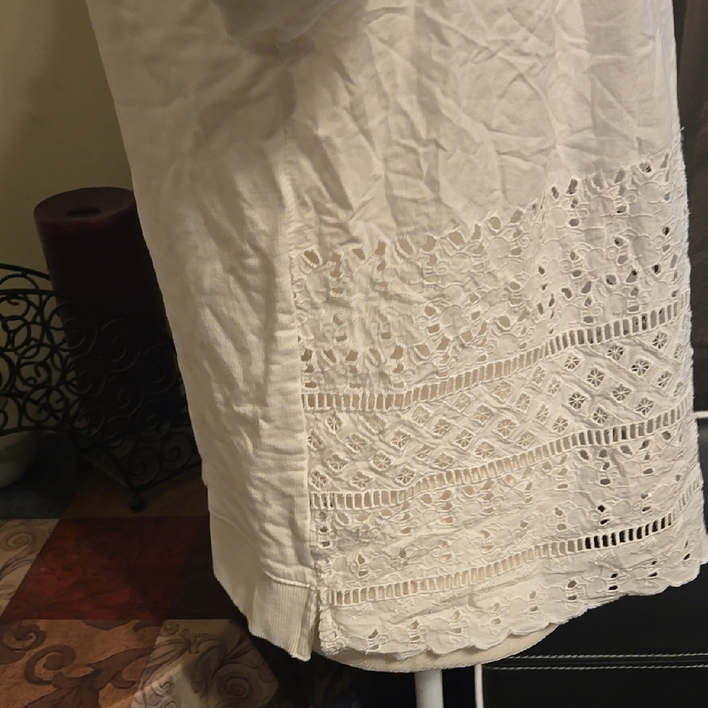 J. Crew Cream Relaxed Long Sleeve Sweatshirt - Picture 6 of 6
